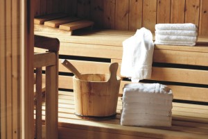 Sauna direkt im Haus